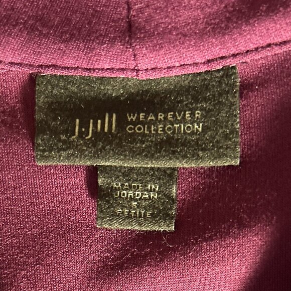 J. Jill Wearever Collection Purple SZ SP Kinit Dress Career Comfy Minimalist - Picture 7 of 10